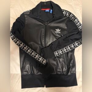 Adidas Black and White Track Jacket
